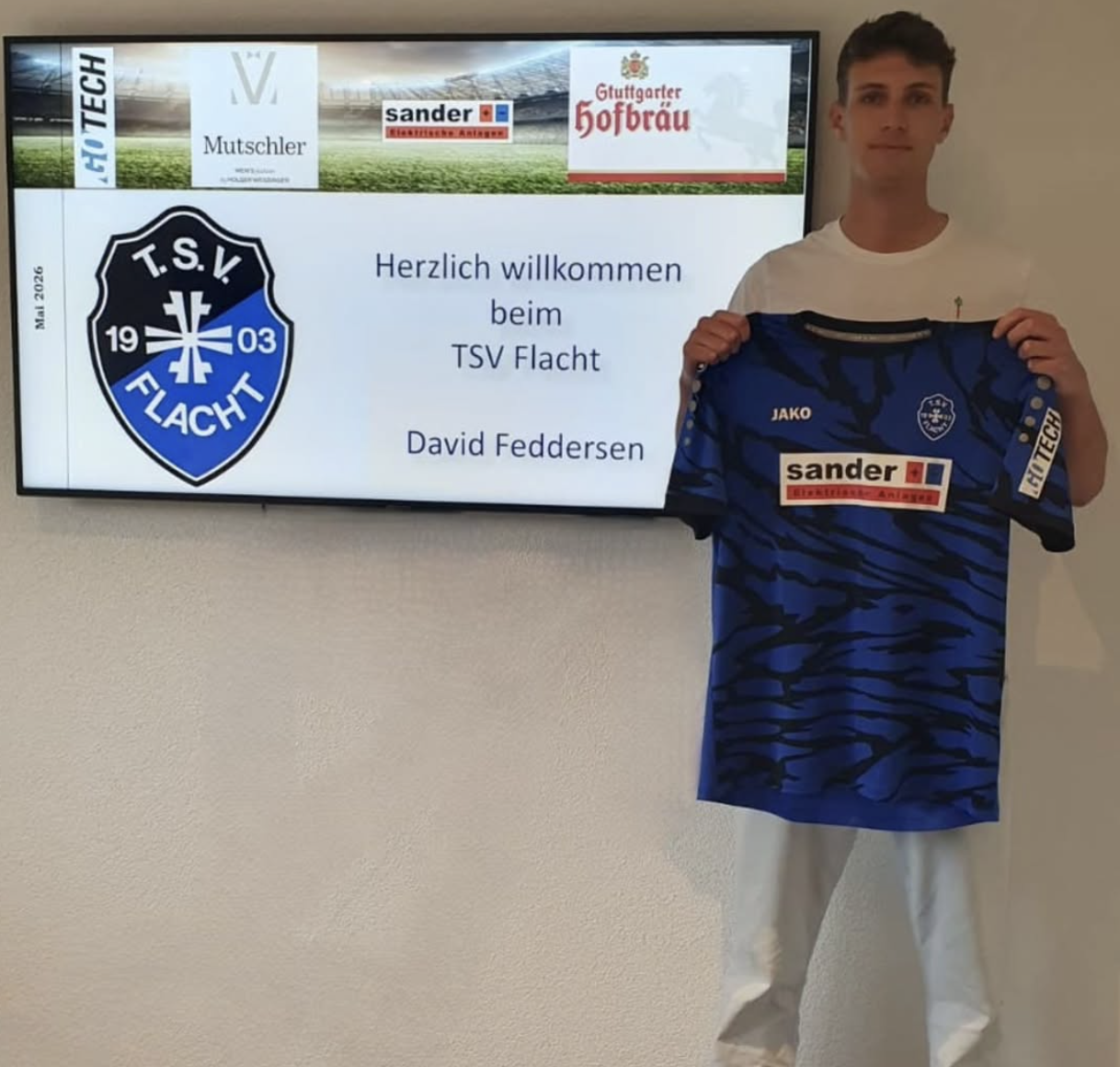 Neuzugang für die Saison 2026/2027: Der nächste Neuzugang kommt von der SKV Rutesheim U23: David Feddersen verstärkt unser Torhüterteam!